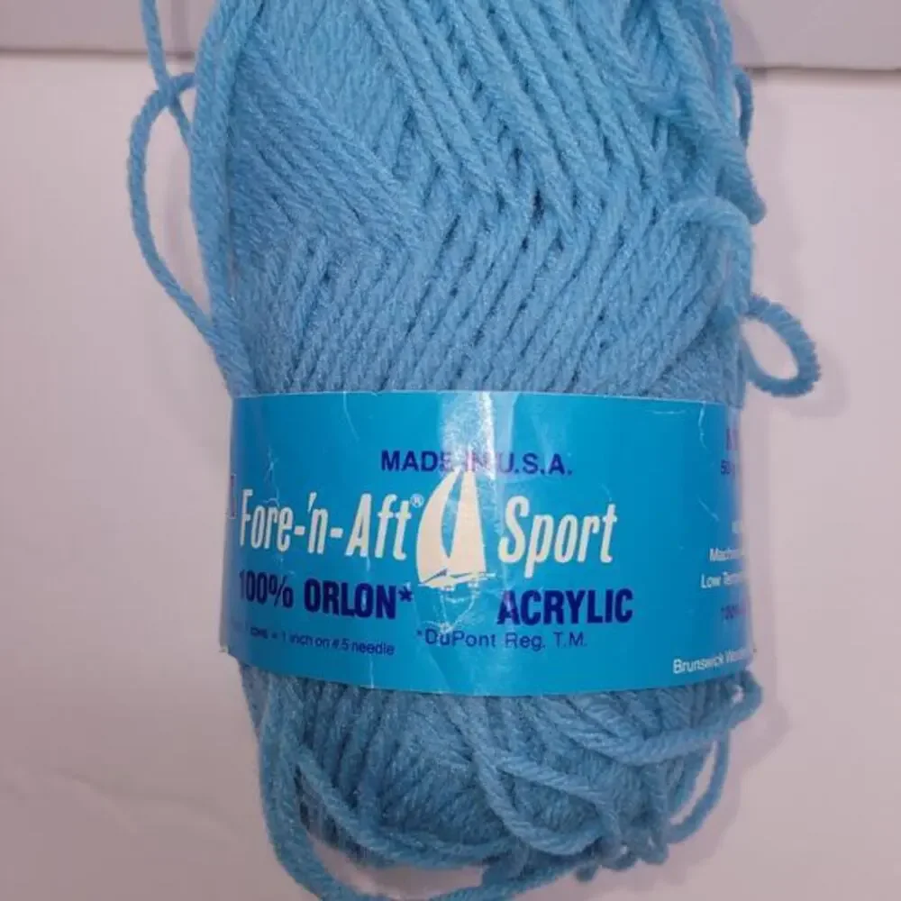 Yarn Brunswick 100% Orlon Acrylic 50 grams 175 Yards Gauge 6 STS‎ Lt Rich Teal
